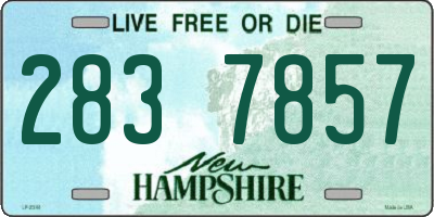 NH license plate 2837857