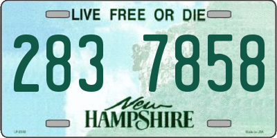 NH license plate 2837858