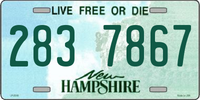 NH license plate 2837867