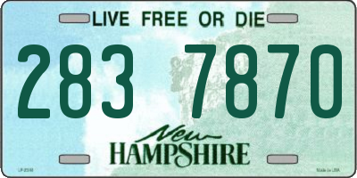 NH license plate 2837870