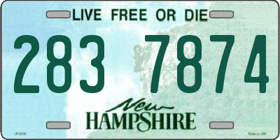 NH license plate 2837874