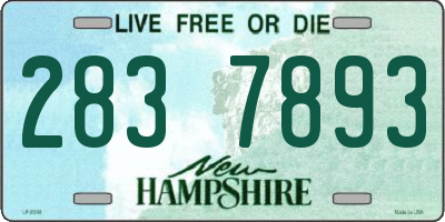 NH license plate 2837893