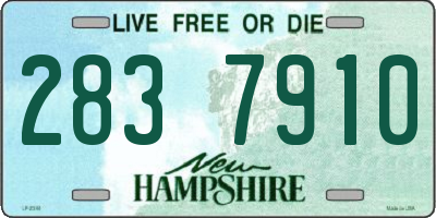 NH license plate 2837910