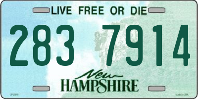 NH license plate 2837914