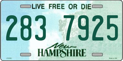 NH license plate 2837925