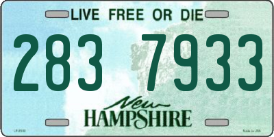 NH license plate 2837933