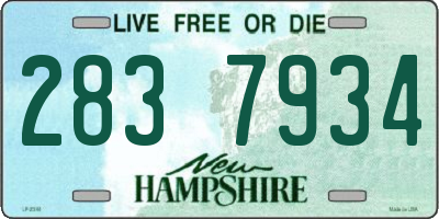 NH license plate 2837934