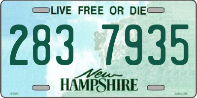 NH license plate 2837935