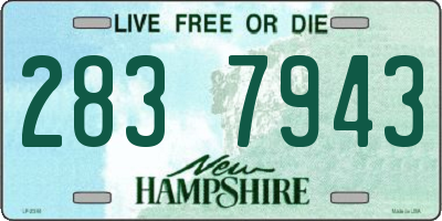 NH license plate 2837943