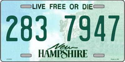 NH license plate 2837947