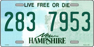 NH license plate 2837953
