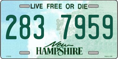 NH license plate 2837959