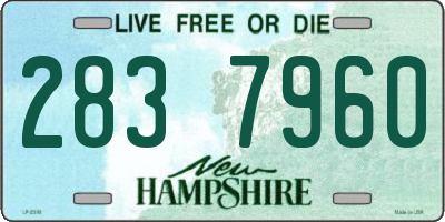 NH license plate 2837960