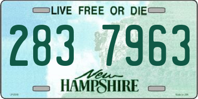 NH license plate 2837963
