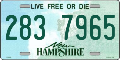 NH license plate 2837965