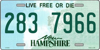 NH license plate 2837966