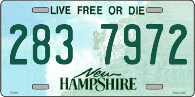 NH license plate 2837972