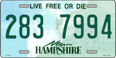 NH license plate 2837994