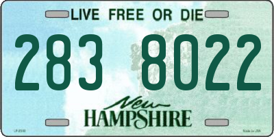 NH license plate 2838022