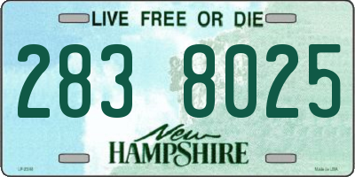 NH license plate 2838025