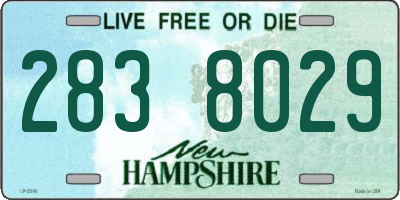 NH license plate 2838029