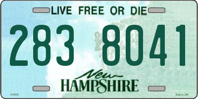 NH license plate 2838041