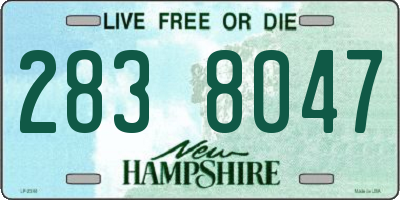 NH license plate 2838047
