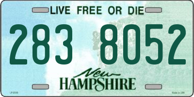 NH license plate 2838052
