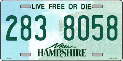 NH license plate 2838058