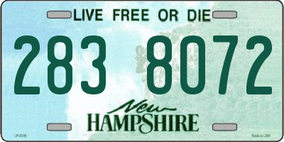 NH license plate 2838072