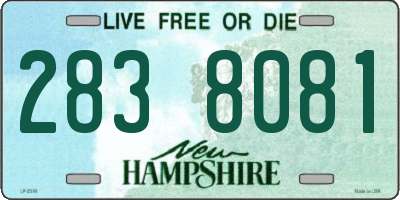 NH license plate 2838081