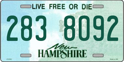NH license plate 2838092