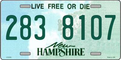 NH license plate 2838107