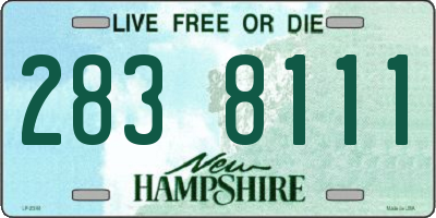 NH license plate 2838111
