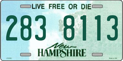 NH license plate 2838113