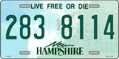 NH license plate 2838114