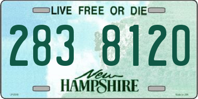 NH license plate 2838120