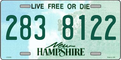 NH license plate 2838122
