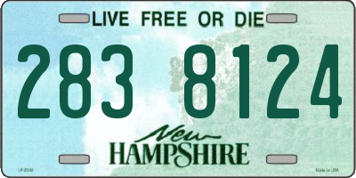 NH license plate 2838124