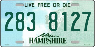 NH license plate 2838127
