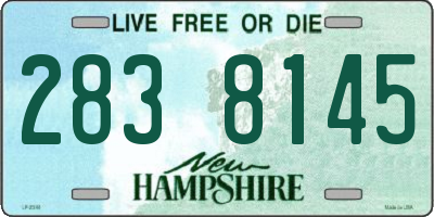 NH license plate 2838145