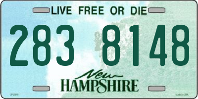 NH license plate 2838148