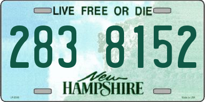 NH license plate 2838152