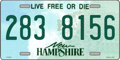 NH license plate 2838156