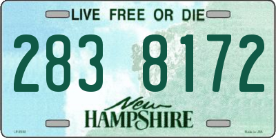 NH license plate 2838172