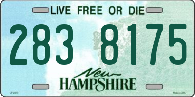 NH license plate 2838175