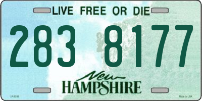 NH license plate 2838177
