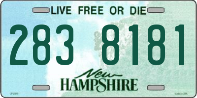 NH license plate 2838181