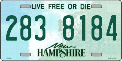 NH license plate 2838184
