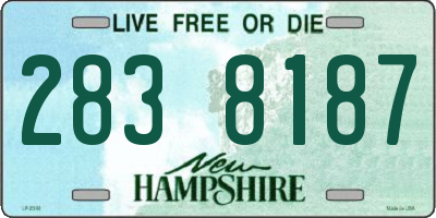 NH license plate 2838187